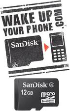 Sandisk: Wake up your phone with 12GB