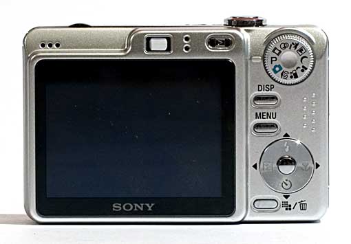 Sony Cybershot W55 Achterkant Sony Cybershot W55 Achterkant