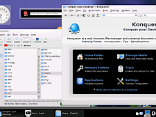 KDE 4 - Dolphin en Konqueror (klein)