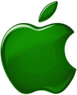 Apple groen logo