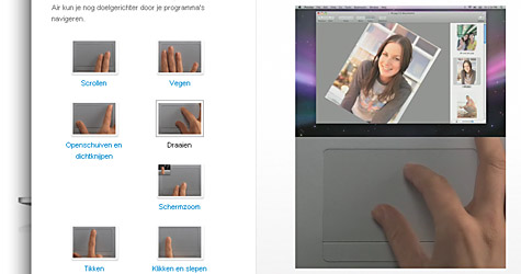 Macbook Air multi-gesture touchpad