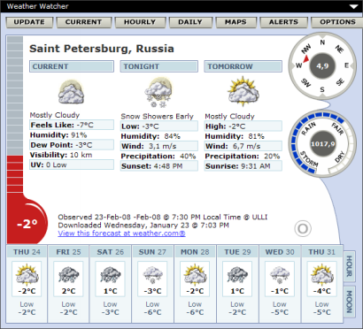 Weather Watcher 5.6.25 screenshot (410 pix)