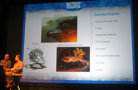 Blizzard schrapt games Blizzard schrapt games