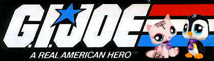 G.I. Joe logo met Littlest Pet Shop-figuren G.I. Joe logo met Littlest Pet Shop-figuren