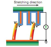 Interactie tussen ZnO-nanodraden met en zonder goudcoating