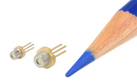 Sharps 3,3mm en 5,6mm grote laserdiodes