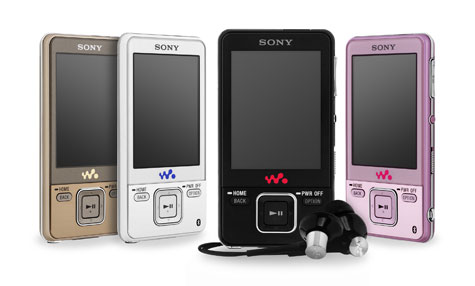 Sony NWZ-820-serie Walkmans in vier kleuren
