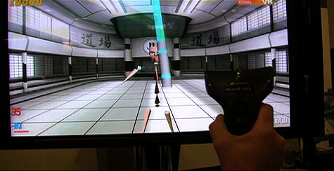 Virtuele lightsaber van Intersense