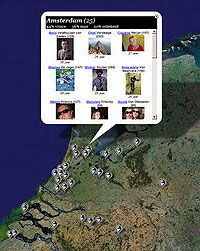 Hyves en Google Maps-mashup