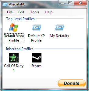 AlacrityPC screenshot