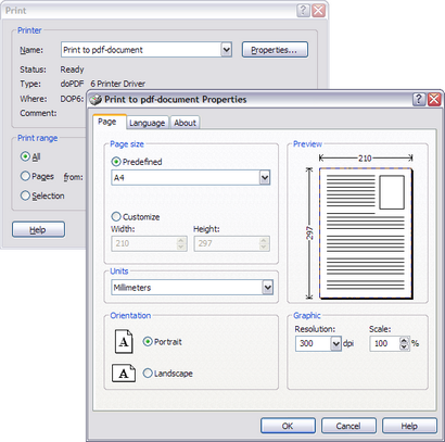 doPDF 6.0 screenshot (410 pix)