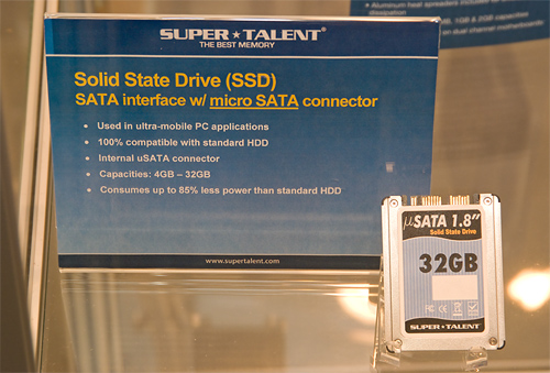 Cebit 2008: Super Talent 1,8 inch micro sata ssd Cebit 2008: Super Talent 1,8 inch micro sata ssd
