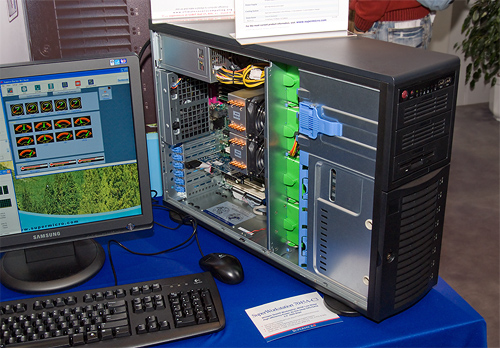 Cebit 2008: Supermicro stil workstation Cebit 2008: Supermicro stil workstation