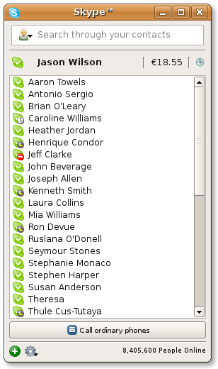 Skype for Linux screenshot Skype for Linux screenshot