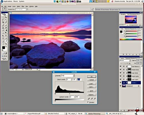 Wine Photoshop CS2 screenshot Wine Photoshop CS2 screenshot