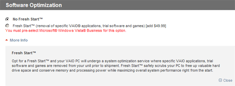 Sony Fresh Start Sony Fresh Start