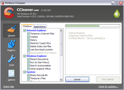 Crap Cleaner 2.06.567 screenshot (resized)