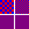 Voorbeeld van dithering