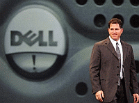 Michael Dell bij hele grote Dell-pc