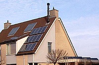 Zonnecellen op woning