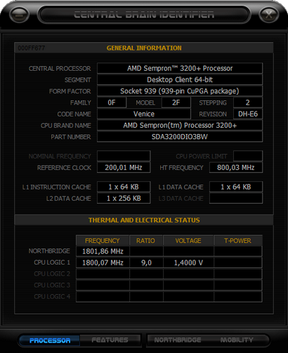 Central Brain Identifier 'Black Edition' screenshot
