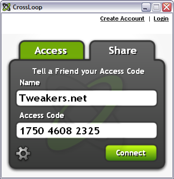 CrossLoop screenshot