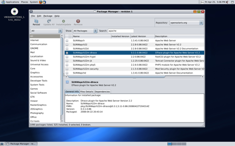 OpenSolaris - Package manager (klein)