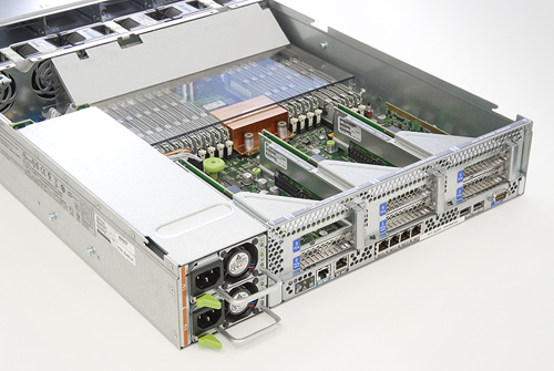Sun T5220 achterzijde Sun T5220 achterzijde