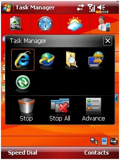 E-ten M810 taskmanager
