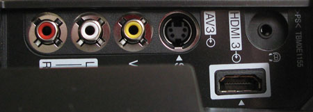 Panasonic TH-42PZ85E Aansluitingen zijkant Panasonic TH-42PZ85E Aansluitingen zijkant