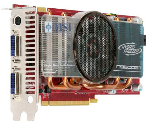 MSI N9600GT Hybrid Freezer