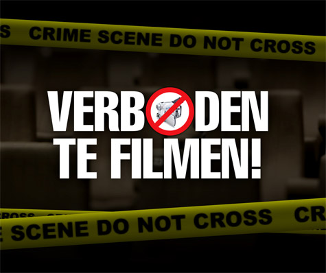 Kinepolis BAF actie tegen illegale filmopnamen