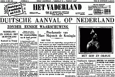 Het Vaderland van 10 mei 1940, archief Koninklijke Bibliotheek (pdf)