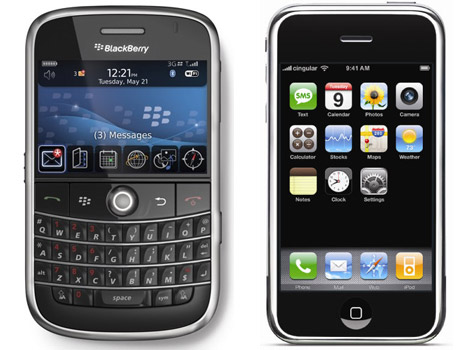 Blackberry Bold vs. Apple iPhone