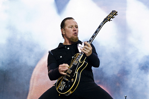 James Hetfiield van Metallica op Pinkpop 2008 James Hetfiield van Metallica op Pinkpop 2008