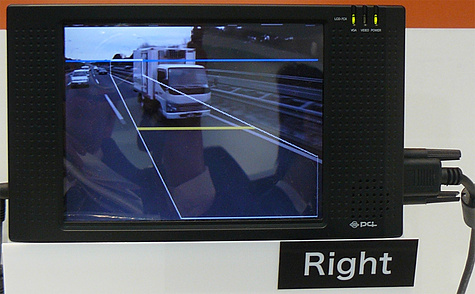 Lcd-scherm als rechterzijspiegel auto