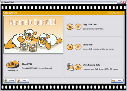 CloneDVD screenshot (410 pix)
