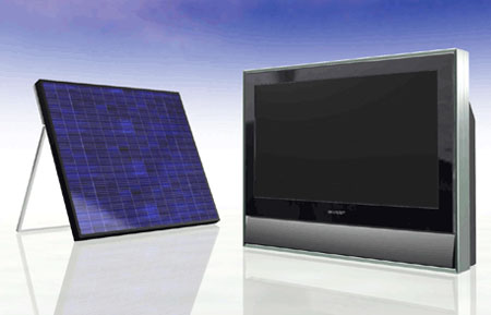 Sharp prototype tv met zonnecellen