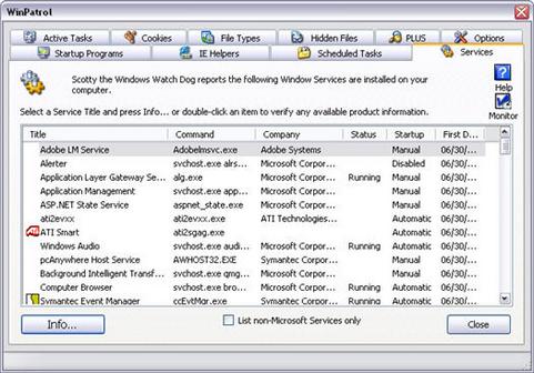 WinPatrol screenshot (481 pix)