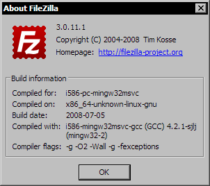 Filezilla 3.0.11.1