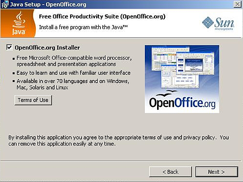 Java Setup Openoffice.org Install