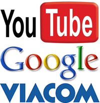 Youtube Google Viacom logo's