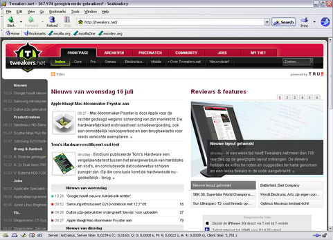 Mozilla Seamonkey 1.1.11 screenshot (481 pix)