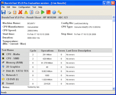 PassMark BurnInTest screenshot (481 pix)