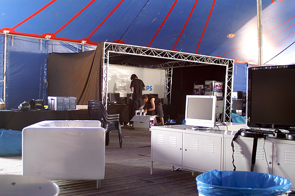 Campzone 2008 - Stand van Philips Campzone 2008 - Stand van Philips