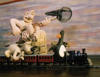 Wallace & Gromit achtervolgen kamerhuurder