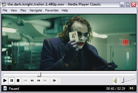 Media Player Classic screenshot (481 pix)