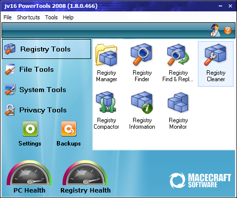 jv16 PowerTools 2008 1.8.0.466 screenshot