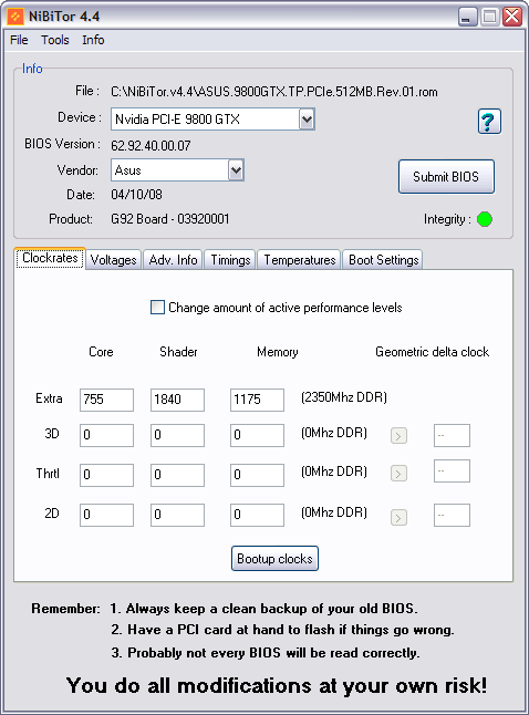 Nibitor 4.4 screenshot