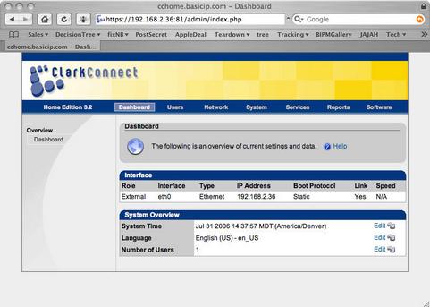 ClarkConnect Dashboard (481 pix)